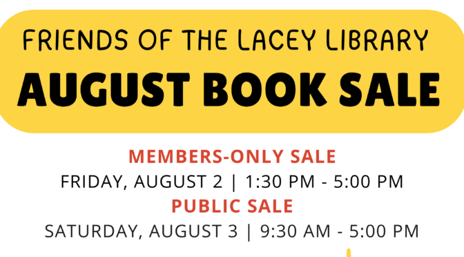 Used Book Sale: August 2 – 3