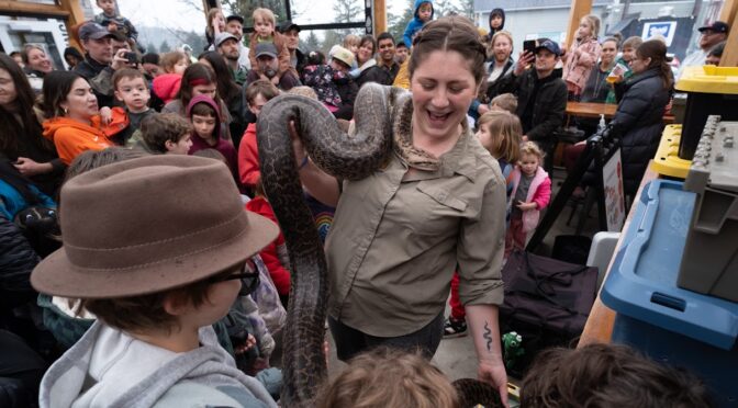 The Reptile Lady at Huntamer Park, July 28, 6:30