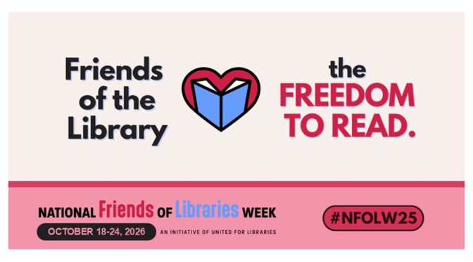 It’s national friends of the library week! Oct. 18-24